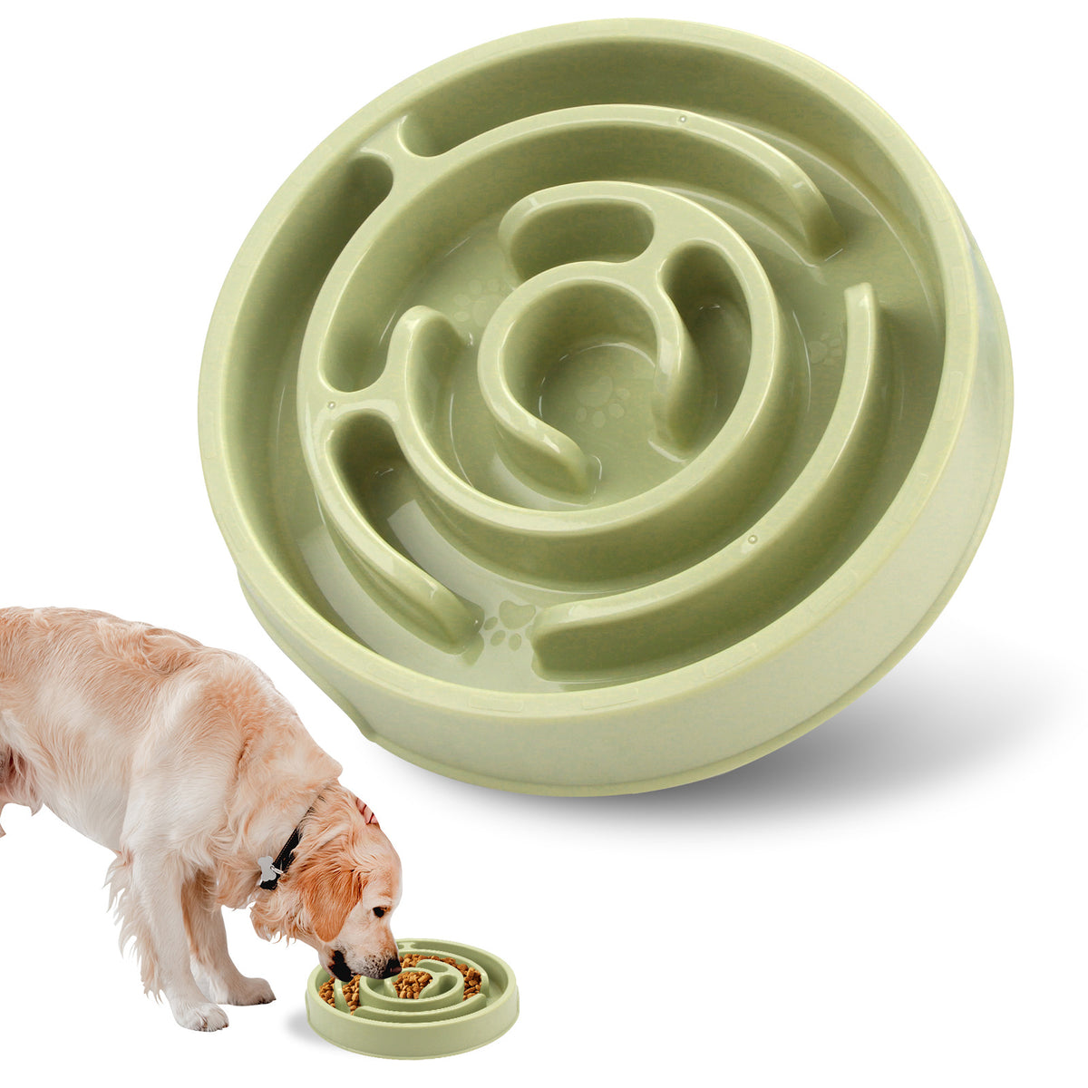 Puslespill-matbolle til hund