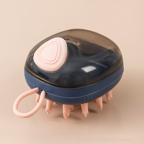 Bade- og massasjebørste med sjampodispenser